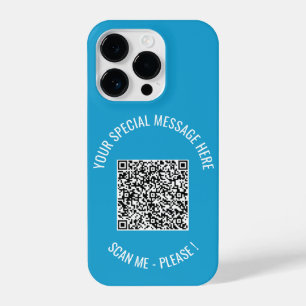 Funda Para iPhone 14 Pro Personalizado Código QR Mensajes especiales de tex