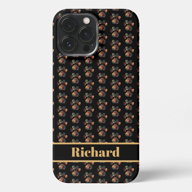 Funda Para iPhone Personalizado de Acción de Gracias de la silueta d (Reverso )