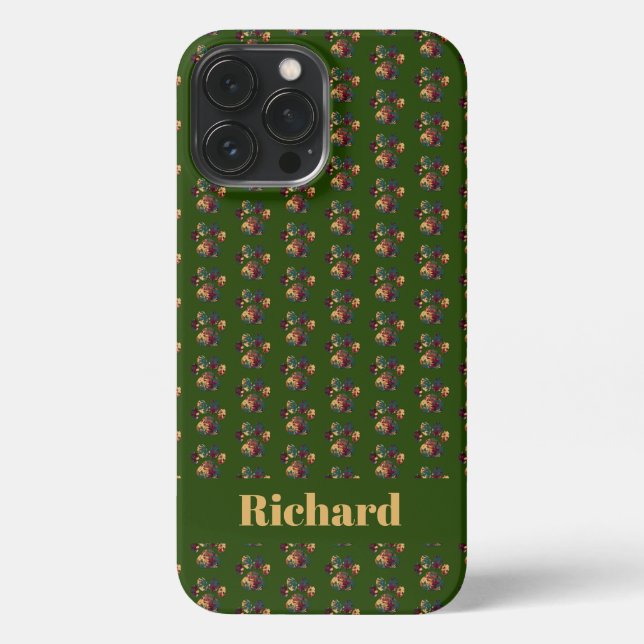 Funda Para iPhone Personalizado de Acción de Gracias Green (Reverso )