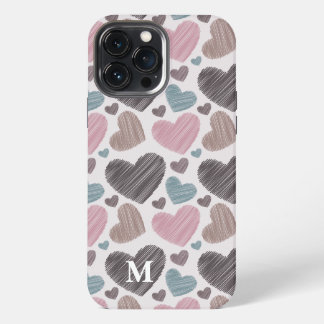 Funda Para iPhone 13 Pro Max Personalizado de Monograma de Crítica Moderna