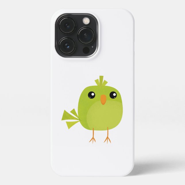 Funda Para iPhone Personalizado de pájaro verde (Reverso)
