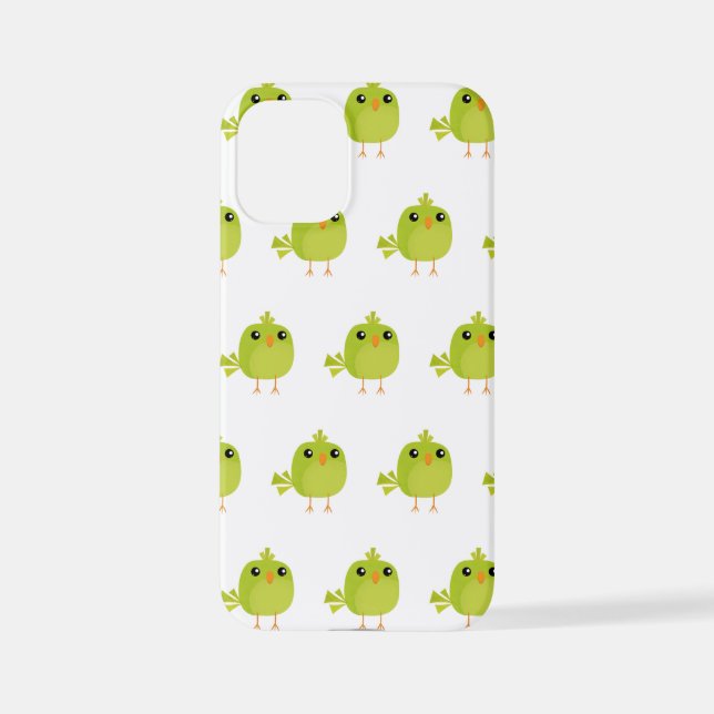 Funda Para iPhone Personalizado de pájaro verde (Reverso )