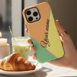 Funda Para iPhone 16 Pro personalizado de patrón de abstracto geométrico de