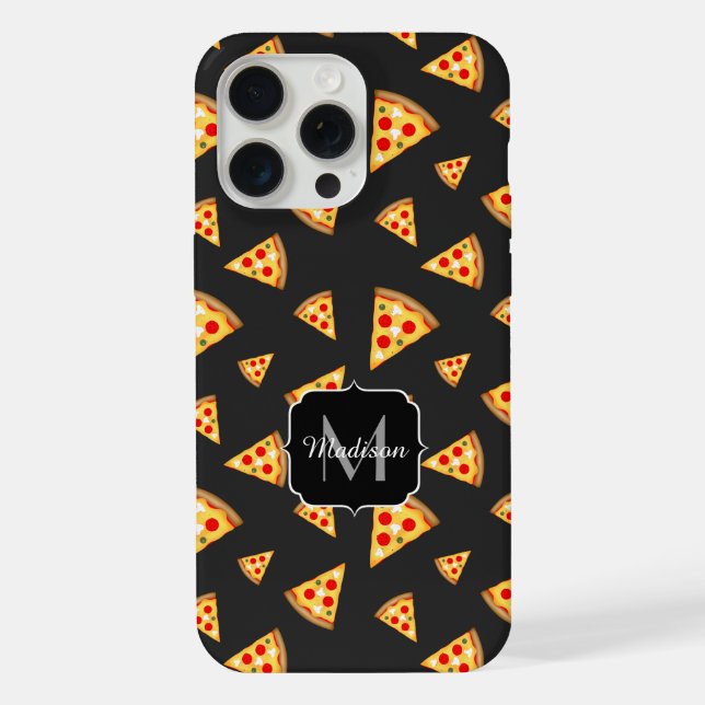 Funda Para iPhone personalizado de patrón de pizzas divertidas de Gu (Reverso )
