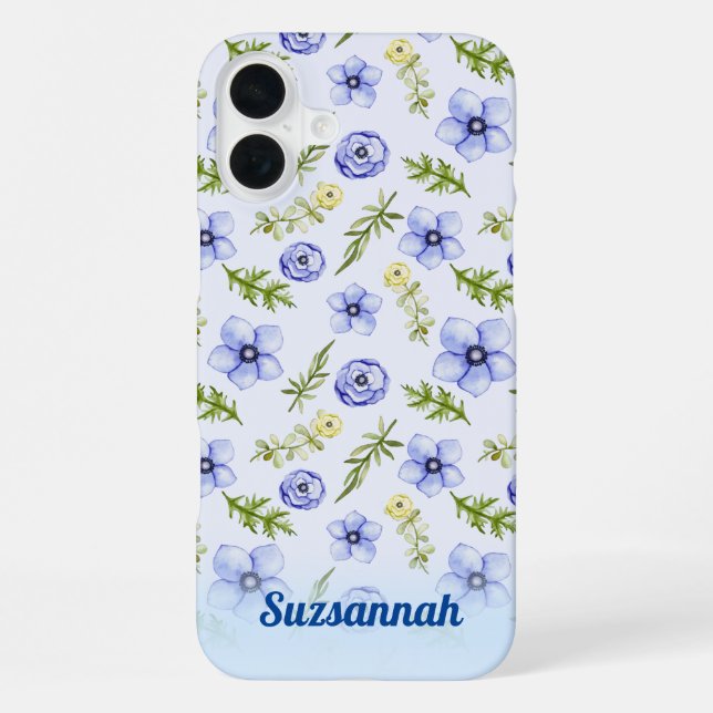 Funda Para iPhone Personalizado del patrón de vegetación floral amar (Reverso )