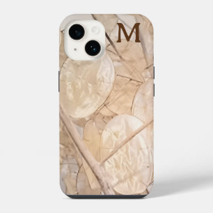 Funda Para iPhone 14 Personalizado fotográfico de plata seca inicial