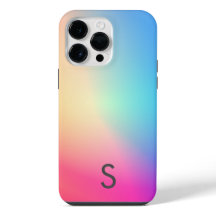 Personalizado gradiente colorido bonito Monograma