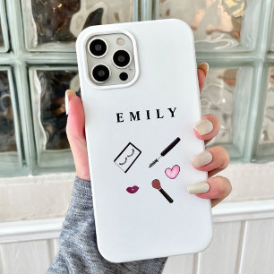 Funda Para iPhone 14 personalizado, Lindo, artista de maquillaje, chica