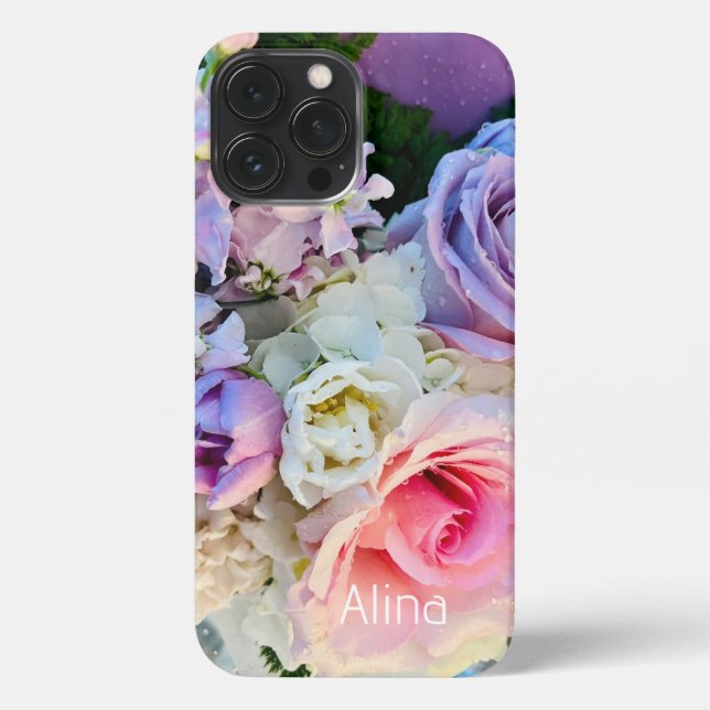 Funda Para iPhone Personalizado moderno , Cute Rosa iPhone iPhone 13 (Reverso )