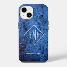 Personalizado Monograma Azul personalizado