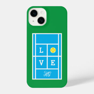 Funda Para iPhone 14 Personalizado monogramado pista de tenis iPhone 14