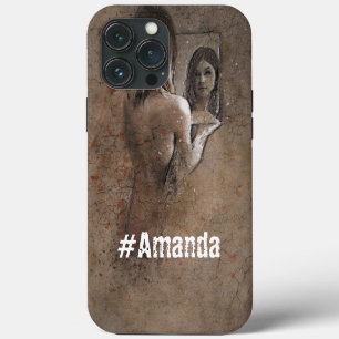Funda Para iPhone 13 Pro Max Personalizado Monogrammed linda foto mujer moda de
