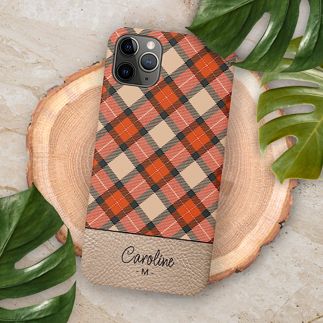 Funda Para iPhone Personalizado Naranja de calabaza otoñal Patrón ma (Subido por el creador)