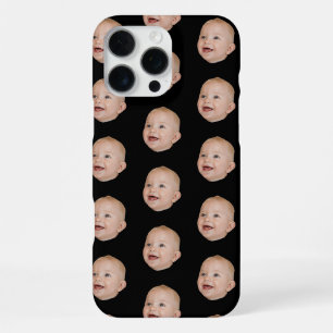 Funda Para iPhone 16 Pro Max Personalizado Patrón de cara del bebé foto persona