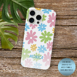 Personalizado Retro Floral Art Pattern iPhone 12