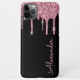 Funda Para iPhone 11Pro Max Personalizado Rosa Oro Negro PRESUPUESTO manuscrit