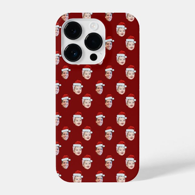 Funda Para iPhone Personalizado Santa Hat Face Navidades regalo 2 fo (Reverso )
