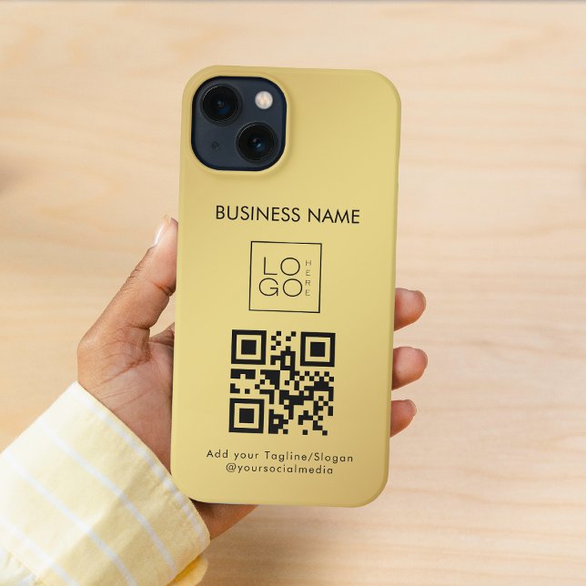 Funda Para iPhone Personalizado Square Business Logo QR Código Gradi (Subido por el creador)