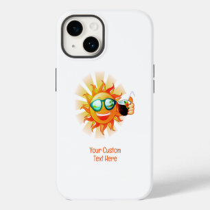Funda Para iPhone 14 Personalizado Texto Sol tropical