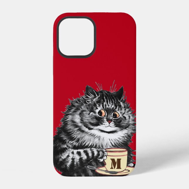 Funda Para iPhone Personalizar Mug Initial, Louis Wain (Reverso )