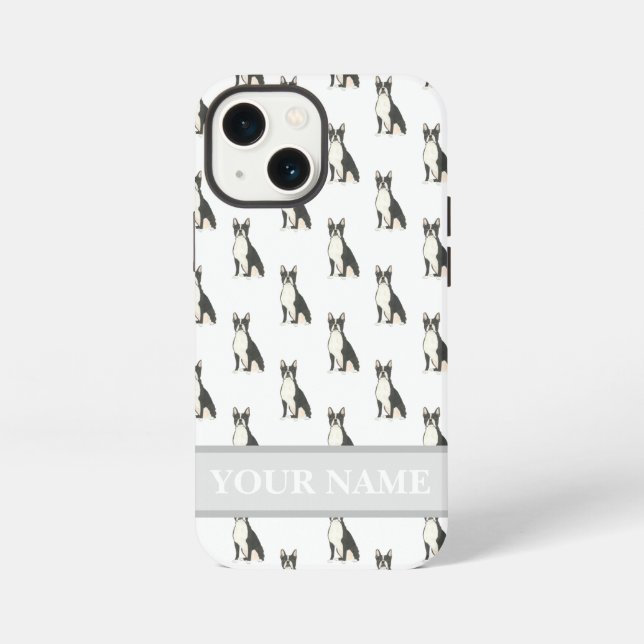 Funda Para iPhone Personalized Boston Terrier Frenchton (Reverso )