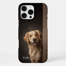 Funda Para iPhone 16 Pro Max Personalized Golden Retriever Portrait