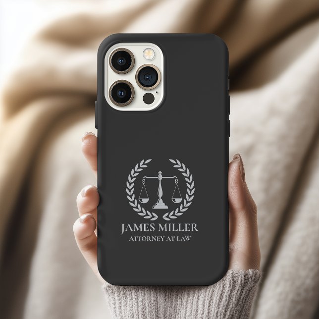 Funda Para iPhone Personalized Lawyer Phone Case Gift for Attorneys (personalized attorney appreciation gift, lawyer birthday gift phone case, law school graduation gift)