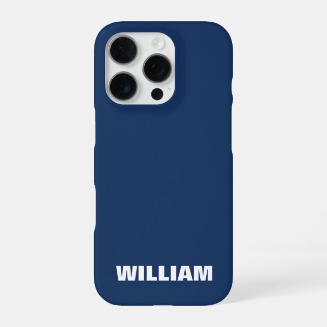 Funda Para iPhone Personalized Pastel Blue iPhone Case with Custom (Reverso)