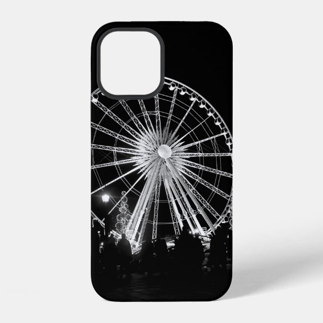 FUNDA PARA iPhone PERSONAS PARADAS CERCA DE LA RUEDA DE FERRIS (Reverso )