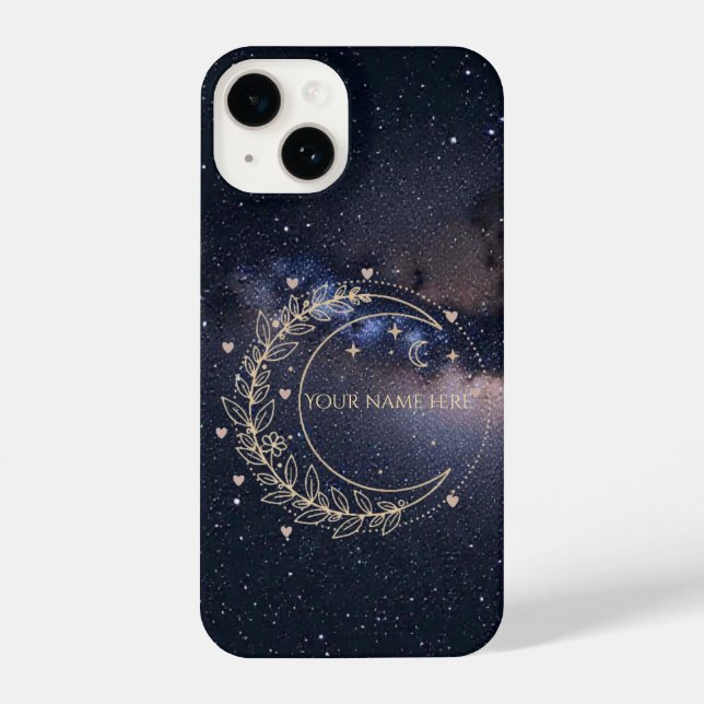 Funda Para iPhone Personnalisé Lune Mystique et Ciel Étoilé  (Reverso )
