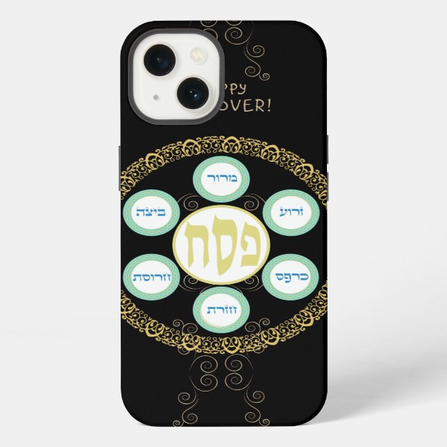Funda Para iPhone Pésaj Sedar Kosher Vintage (Reverso )
