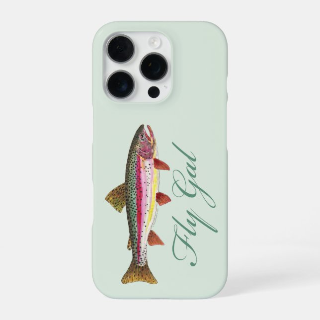 Funda Para iPhone Pesca con Mosca de Trucha (Reverso)