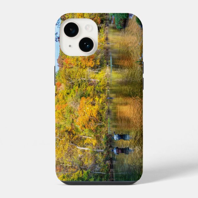 Funda Para iPhone Pesca Otoñal en Bennett Spring (Reverso )
