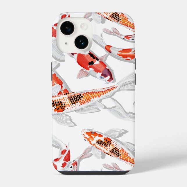 Funda Para iPhone Pescado de Koi (Reverso )