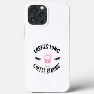 Funda Para iPhone 13 Pro Max Pestañas Largas Café Fuerte Lindo Técnico De Pesta
