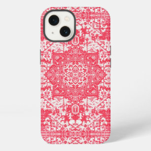 Pétalos Rosados sobre Sueños de Kilim