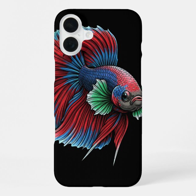 Funda Para iPhone Pez Betta Hermoso (Reverso )