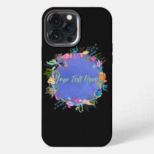 Funda Para iPhone 13 Pro Max Pez Coral, Océano Azul
