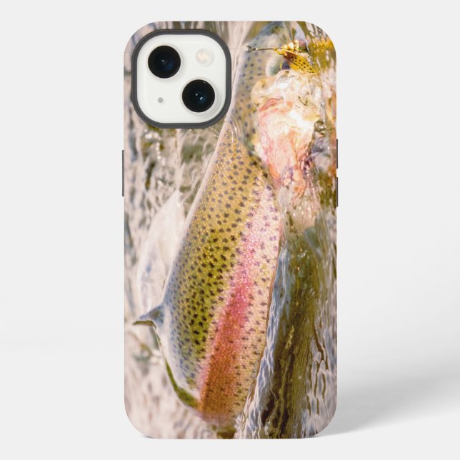 Funda Para iPhone Pez en la línea (Reverso )