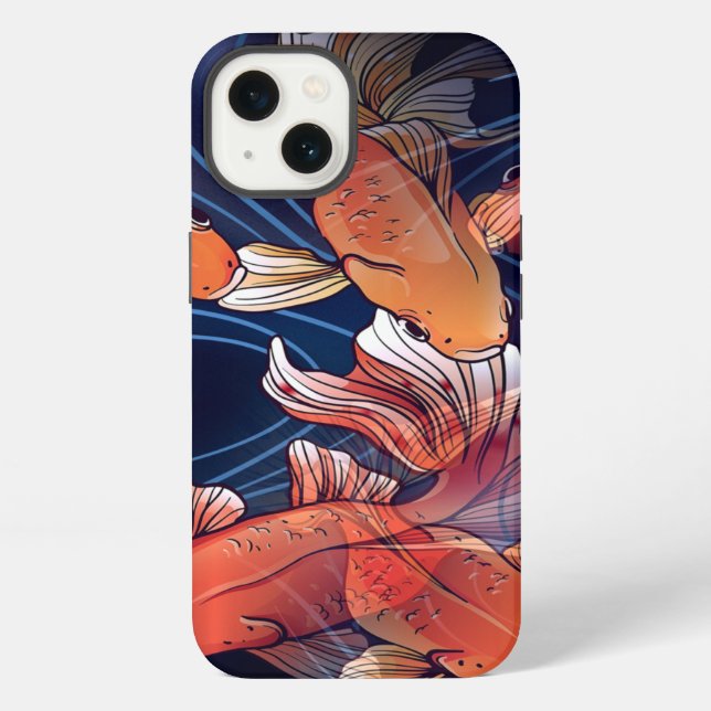 Funda Para iPhone Pez Koi Japonés (Reverso )