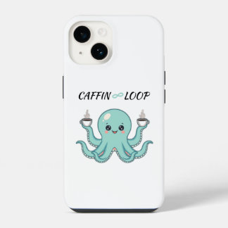 Funda Para iPhone 14 Phone Case – Octopus Coffee Design
