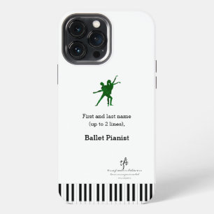 Funda Para iPhone 13 Pro Max Pianista de Ballet Deep Green I PDD