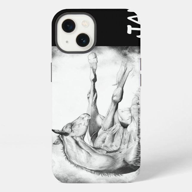 Funda Para iPhone Picazón Demasiado con corazón rojo (Reverso )
