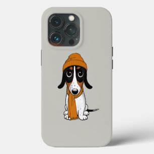 Funda Para iPhone 13 Pro Piebald Dachshund Perro Cute Hipster