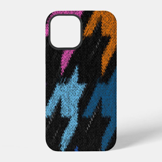 Funda Para iPhone Pied de gallo: imitación de lienzo áspero. (Reverso )