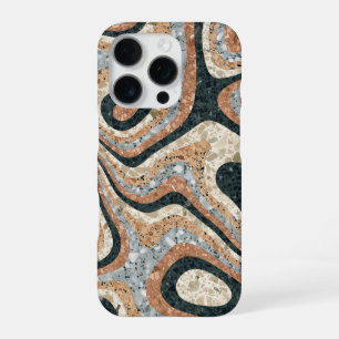 Funda Para iPhone 16 Pro Piedra de Cuarzo Abstracta Vintage Natural