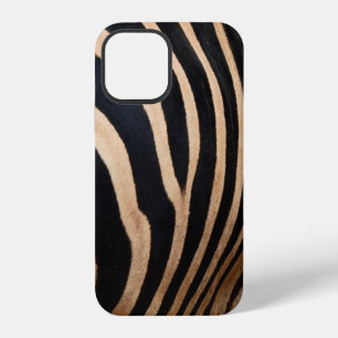 Funda Para iPhone 12 piel de cebra cabello,piel,animal,fondo,negro,cuer