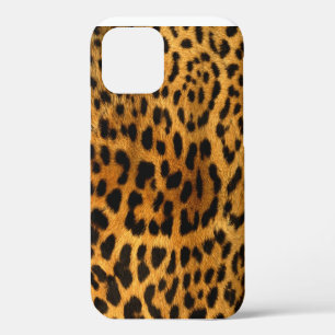 Funda Para iPhone 12 Piel de leopardo falsa