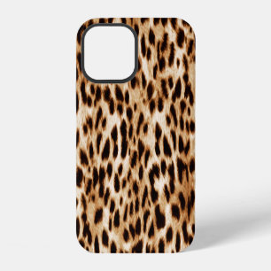 Funda Para iPhone 12 Piel de leopardo, patrón auténtico de vida salvaje