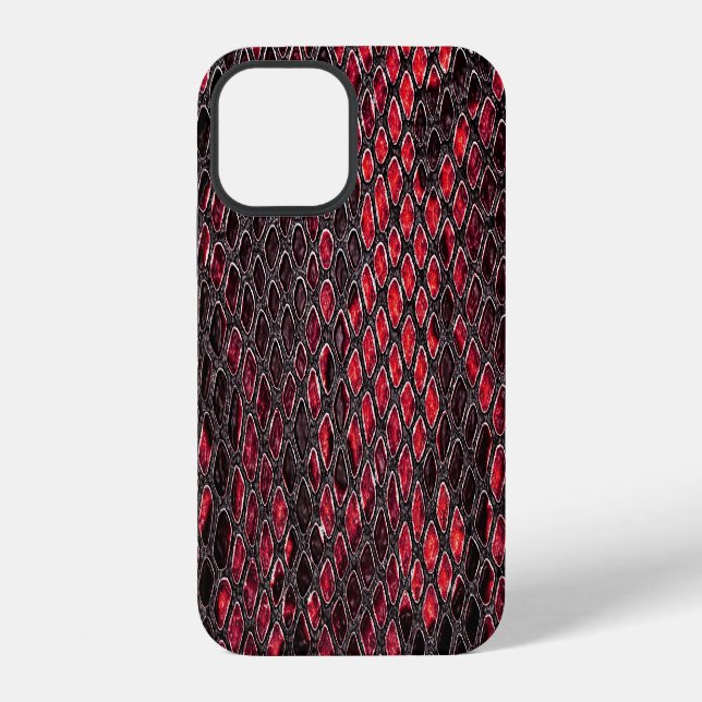 Funda Para iPhone Piel de serpiente: fondo abstracto. (Reverso )